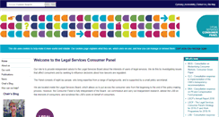 Desktop Screenshot of legalservicesconsumerpanel.org.uk