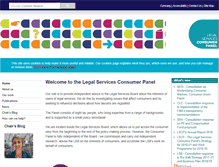 Tablet Screenshot of legalservicesconsumerpanel.org.uk